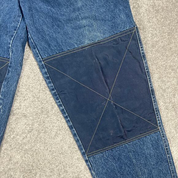 Vintage Boxx USA NY Jeans Baggy Carpenter Double Knee Rough Wear 34x32 Y2K - Picture 6 of 9